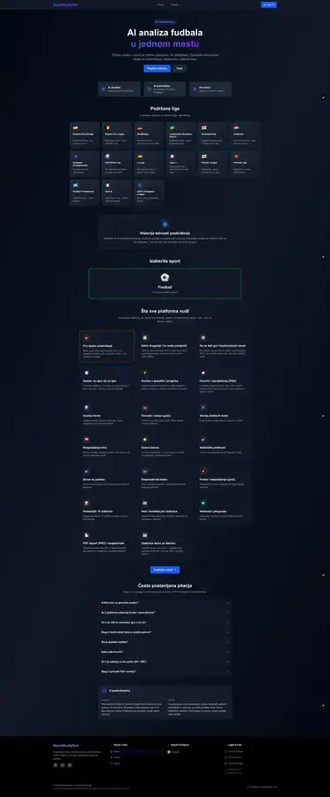 Analytics dashboard and data project preview