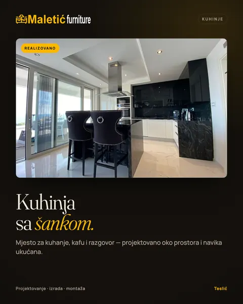 Maletić Instagram: realizovana kuhinja