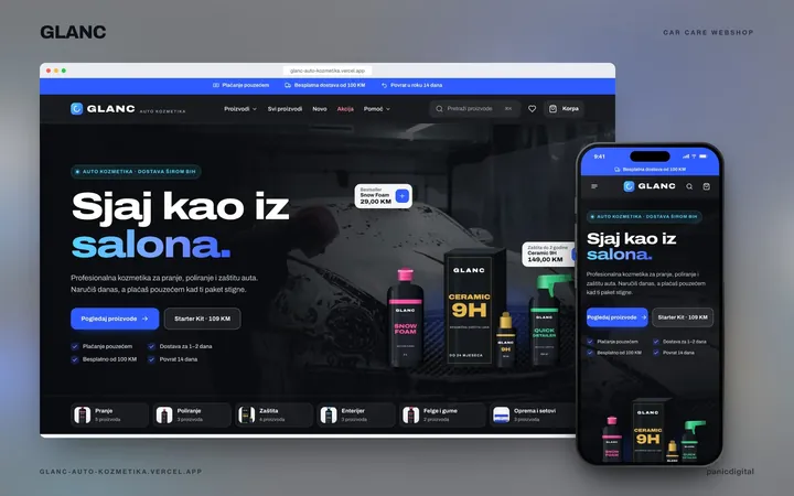GLANC Car Care — auto kozmetika