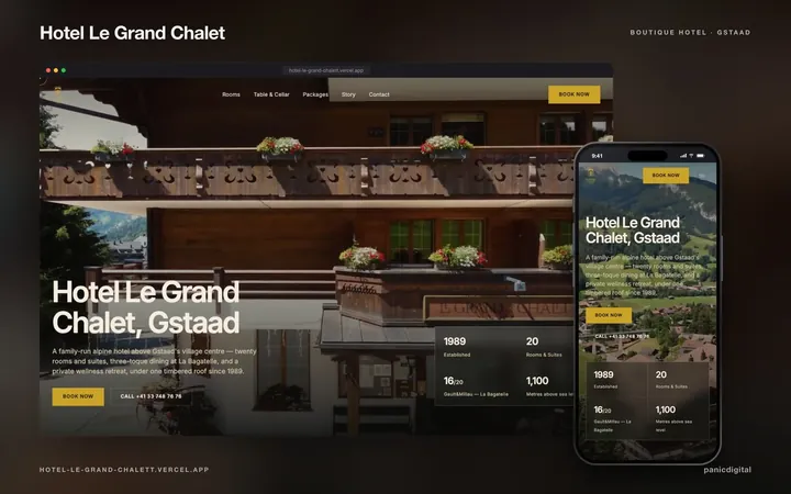 Hotel Le Grand Chalet — butik hotel