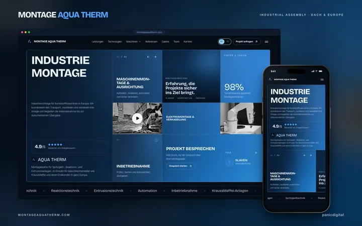 Montage Aqua Therm — industrijska montaža · b2b