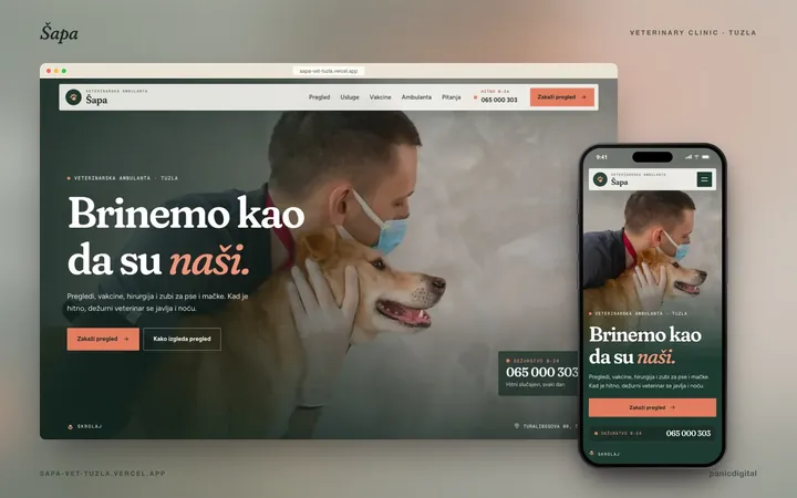 Šapa Veterinary Clinic — veterinarska ambulanta