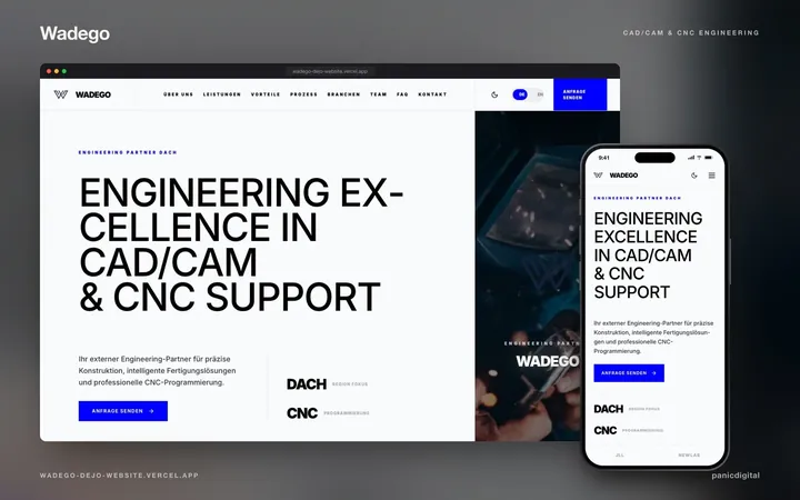 Wadego Dejo Website — cad/cam i cnc inženjering